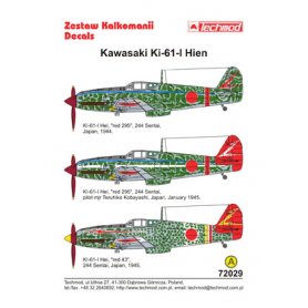 Techmod 1:72 Kalkomanie do Kawasaki Ki-61 Hien