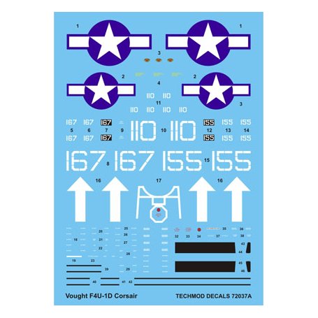 Techmod 72037 Corsair F4U-1D