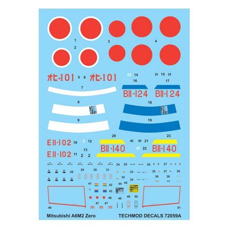 Techmod 72059 A6M2 Zero