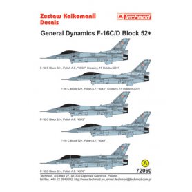Techmod 72060 F-16 C/D Block 52+
