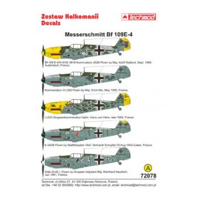 Techmod 72078 Messerschmitt Bf-109E-4