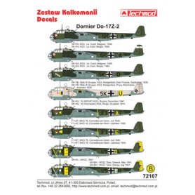 Techmod 1:72 Kalkomanie do Dornier Do-17 Z-2