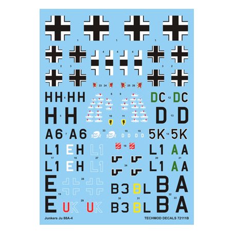 Techmod 72111 Junkers Ju-88A-4/5