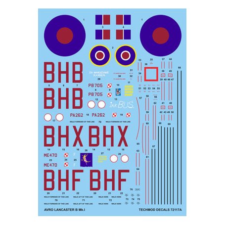 Techmod 72117 Lancaster B Mk. I/III