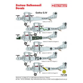 Techmod 1:72 Kalkomanie do Gotha G.IV