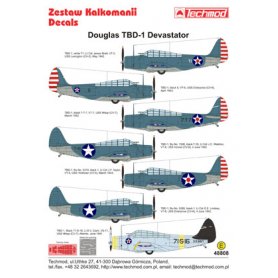 Techmod 1:48 Kalkomanie do TBD-1 Devastator