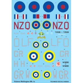 Techmod 1:48 Decals for Wellington Mk.Ic