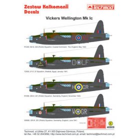 Techmod 1:48 Kalkomanie do Wellington Mk.Ic