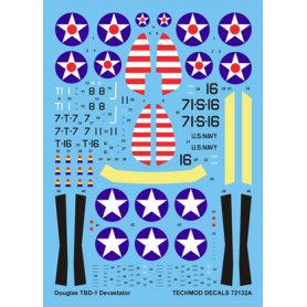 Techmod 1:72 Decals for TBD-1 Devastator