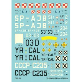 Techmod 1:72 Decals for PWS-26