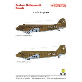 Techmod 1:72 Kalkomanie do C-47 Skytrain