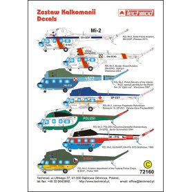 Techmod 1:72 Kalkomanie do Mil Mi-2 