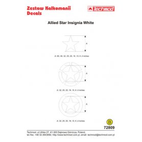Techmod 72809 Allien Stars White