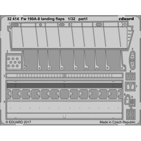 Eduard Fw 190A-8 landing flaps REVELL