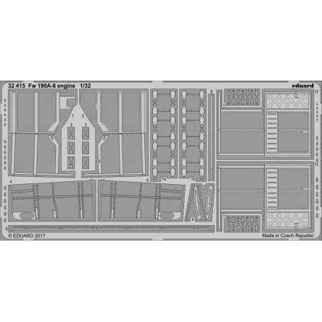 Eduard Fw 190A-8 engine REVELL