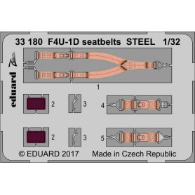 Eduard 1:32 Pasy bezpieczeństwa do Vought F4U-1D dla Tamiya STEEL