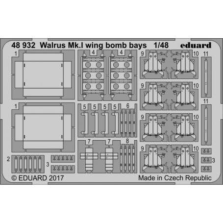 Eduard Walrus Mk.I wing bomb bays AIRFIX