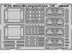 Eduard 1:48 Wing bomb bays for Walrus Mk.I / Airfix