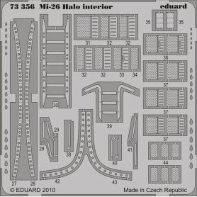 Eduard 1:72 Elementy wnętrza do Mil Mi-26 Halo dla Revell / Zvezda