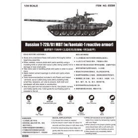 TRUMPETER 05599 T-72B/B1 (w/kontakt-1 r.a.)