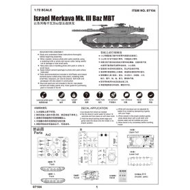 Trumpeter 1:72 Merkava Mk.III Baz MBT