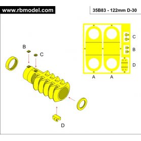 RB Model Lufa 122 mm L/38 D-30