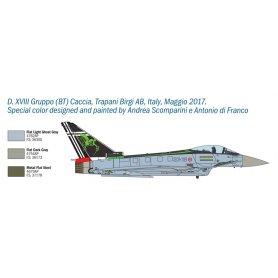 Italeri 1:72 EF-2000 100TH ANNIVERSARY GRUPPI CALCIA / SPECIAL COLORS