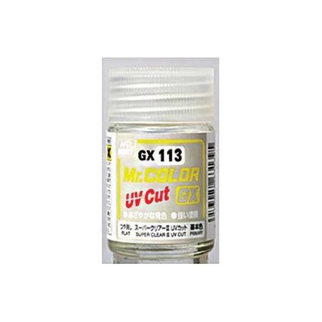 MrColor GX-113 Super Clear III UV Cut Flat 18 ml