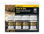 Vallejo 73190 Zestaw pigmenty 4 kol. - Dust & Dirt