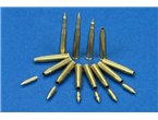 RB Model 1:48 Ammunition 76.2mm OQF 17pdr / 9 missiles and 12 brasses