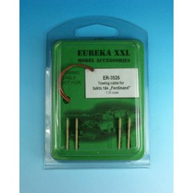 Eureka XXL 1:35 Towing cables w/resin endings for Sd.Kfz.184 Ferdinand 