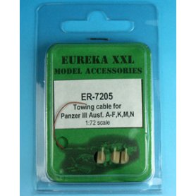 Eureka XXL 1:72 Towing cables w/resin endings for Pz.Kpfw.III Ausf.A-F / Ausf.K / Ausf.M-N 
