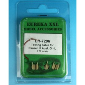 Eureka XXL 1:72 Towing cables w/resin endings for Pz.Kpfw.III Ausf.G-J / Ausf.L 