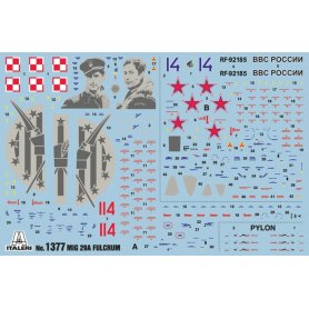 Italeri 1:72 MiG-29A Fulcrum (polski) | Model do sklejania + farby + klej + pędzelki