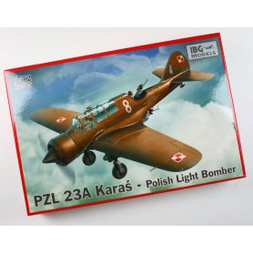ZESTAW IBG 1:72 PZL 23A Karaś | Model do sklejania + farby + klej + pędzelki