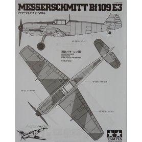 Tamiya 1:48 Messerschmitt Bf-109 E-3 | Model do sklejania + farby + klej + pędzelki