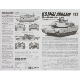 ZESTAW Tamiya 1:35 M1A1 Abrams | Model do sklejania + farby + klej + pędzelki