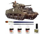 Tamiya 1:35 M4 Sherman | Model do sklejania + farby + klej + pędzelki