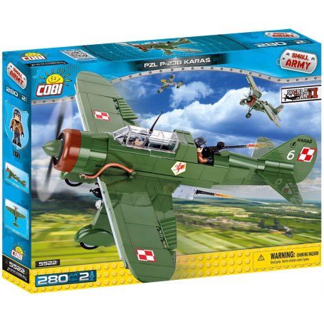 Cobi SMALL ARMY PZL P-23B Karaś / 280 klocków