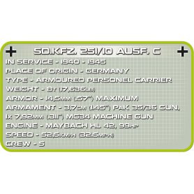 Cobi Small Army 2472 Sd.Kfz. 25110 Ausf. C 400 Kl.