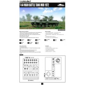 Modelcollect UA72012 T-64 Main Battle Tank Mod 72