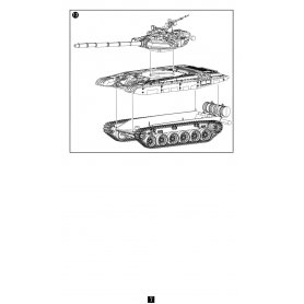 Modelcollect UA72006 T-72B/B1 Main battle tank