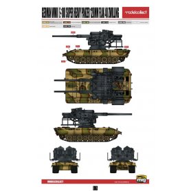 Modelcollect UA72097 Ger. WWII E-100 with 128mm 