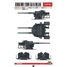 Modelcollect 1:72 Flak 40 Zwilling 128mm