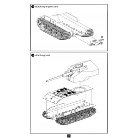 Modelcollect UA72108 German WWII E-100 with 128mm 