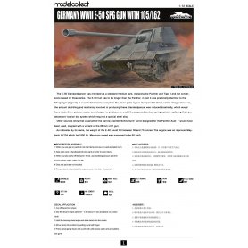 Modelcollect 1:72 Jagdpanzer auf E-50 z działem 105mm L/62