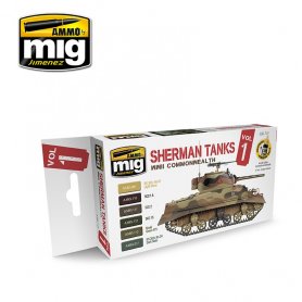 Ammo of MIG Zestaw farb WWII Commonwealth Sherman Tanks