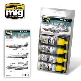 Ammo of MIG Zestaw farb Bare Metal Aircraft Color Set