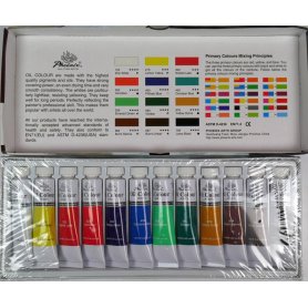 Zestaw farb olejnych Phoenix 12szt. 12ml