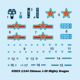 Trumpeter 1:144 J-20 MIGHTY DRAGON